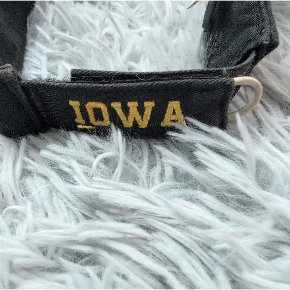 Nike Iowa Hawkeyes Visor Hat Adjustable Black Gold Embroidery Swoosh